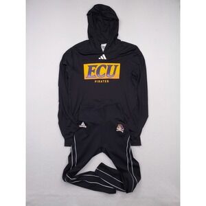 East Carolina Pirates Track‎ Suit Women Small Black Hoodie Pullover Pull On